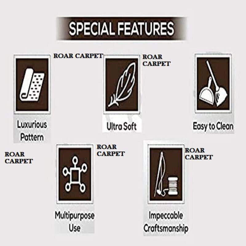 Brown Floral Runner Carpet