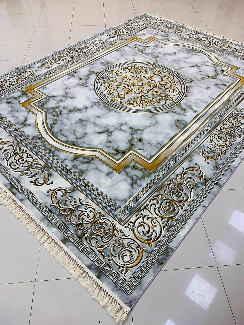 Royal Persian Carpet – Marble Texture Edition