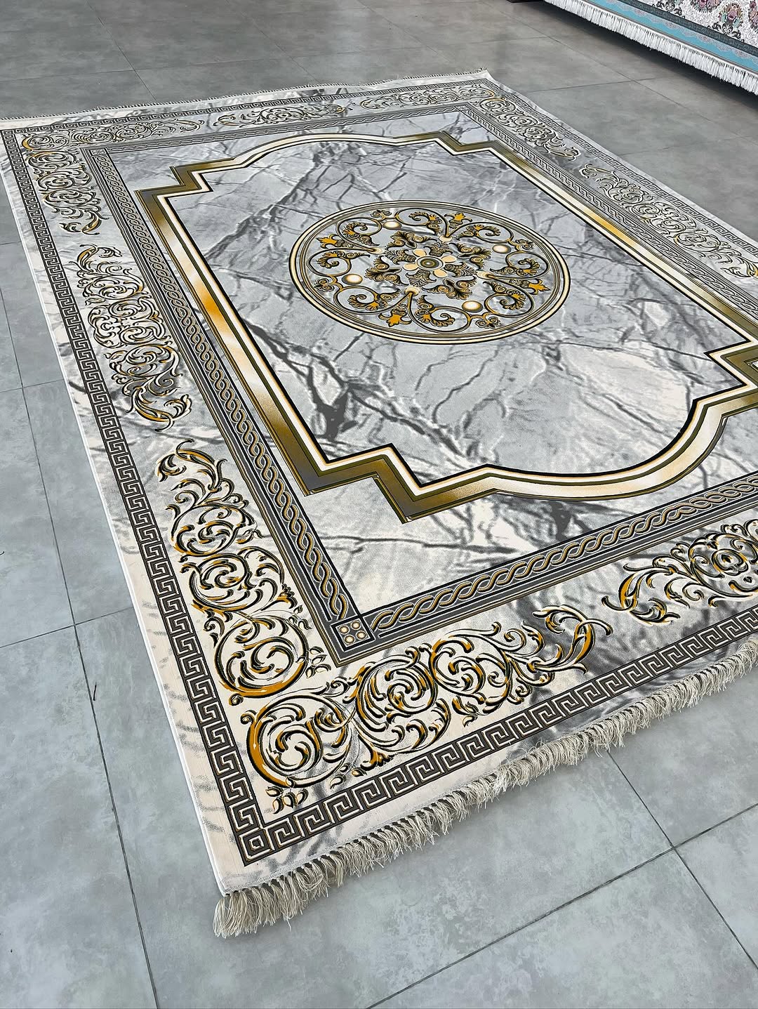 Royal Persian Carpet – Marble Texture Edition