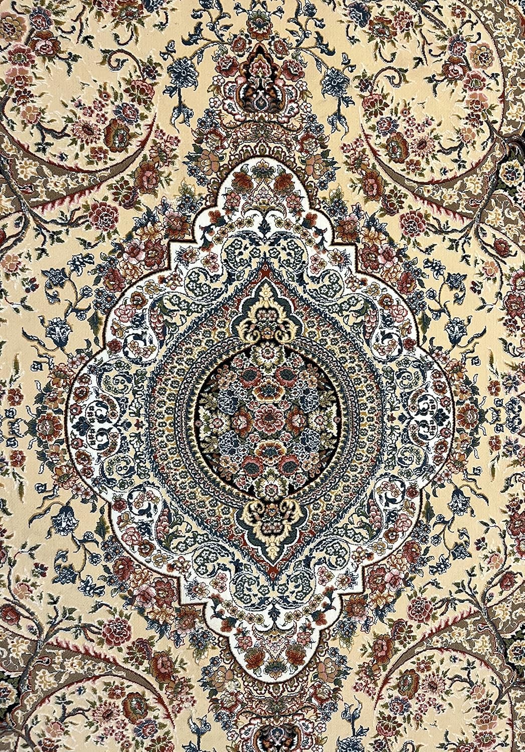 Export Quality Irani Persian Carpet – High - Density Silk Texture, Traditional Royal Design - FYROSTIC CARPET
