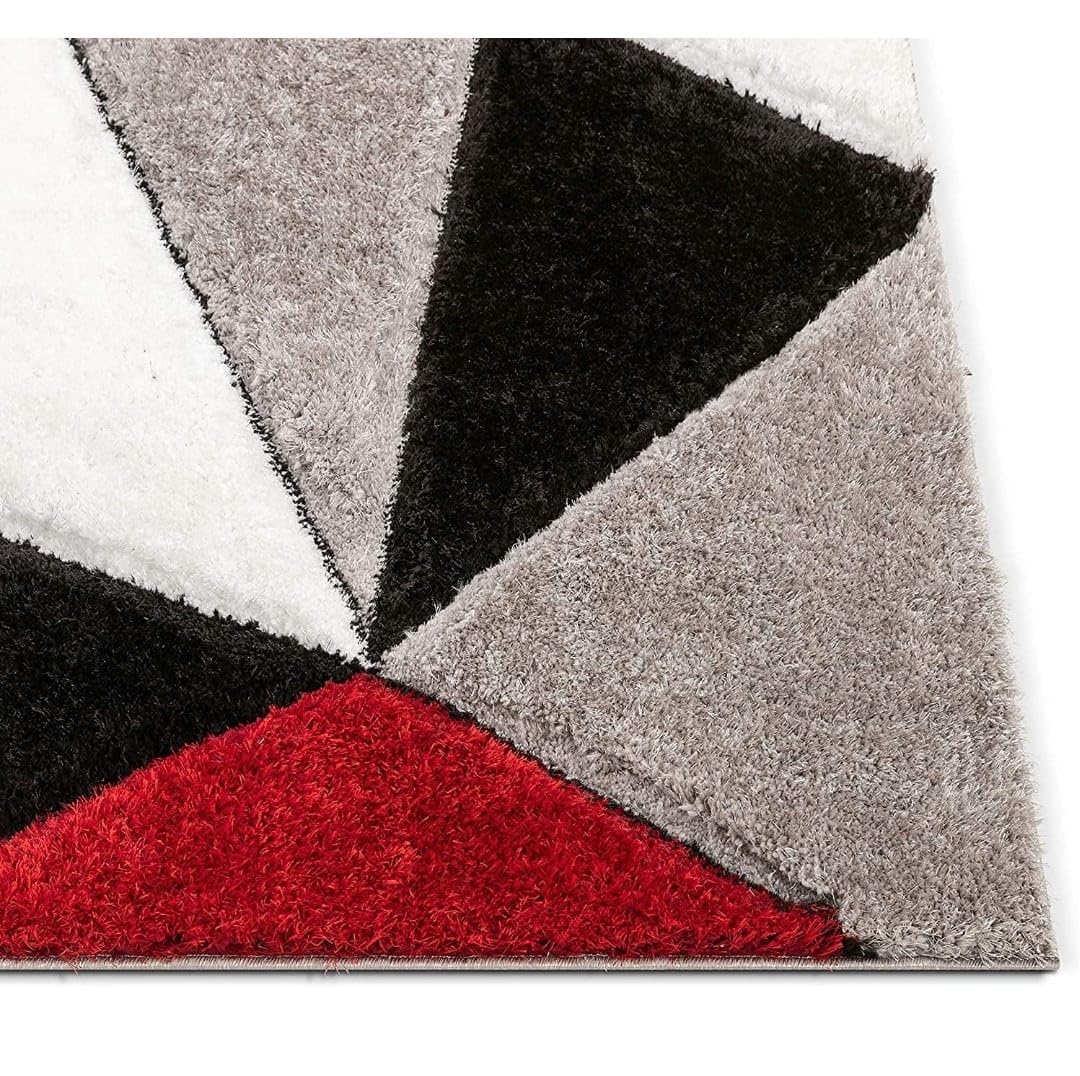 Triangle Beautiful Premium Shaggy Rug/Floor - Mat/Carpet - FYROSTIC CARPET