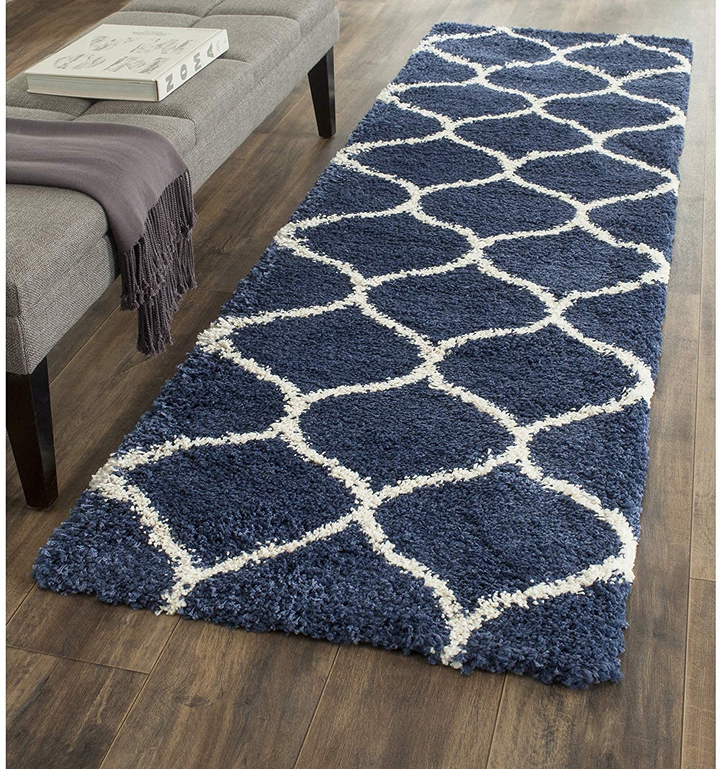 Premium Shaggy Floor Carpet for Living Room, Elegant Bed Side Runner, Modern Rug