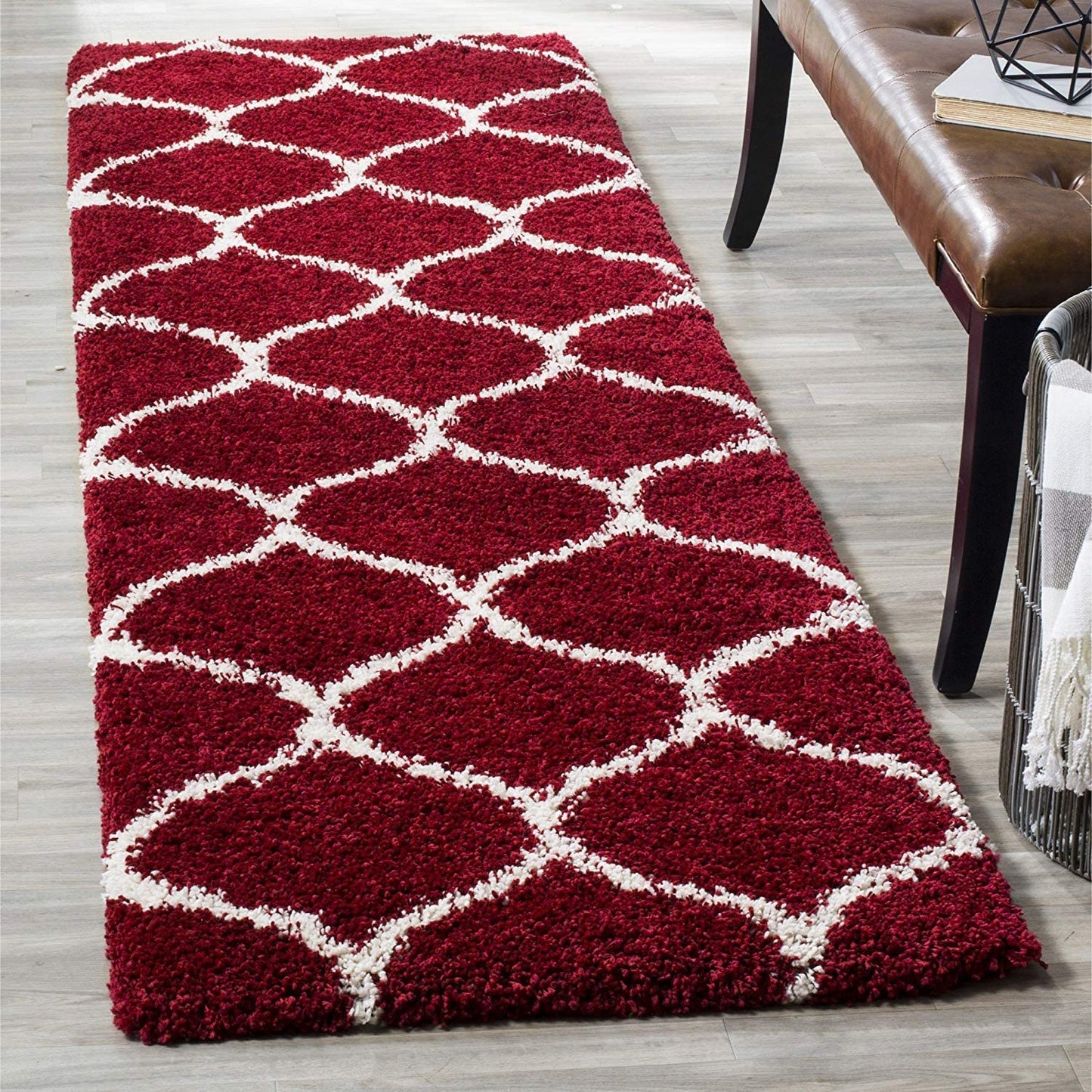 Premium Shaggy Floor Carpet for Living Room, Elegant Bed Side Runner, Modern Rug