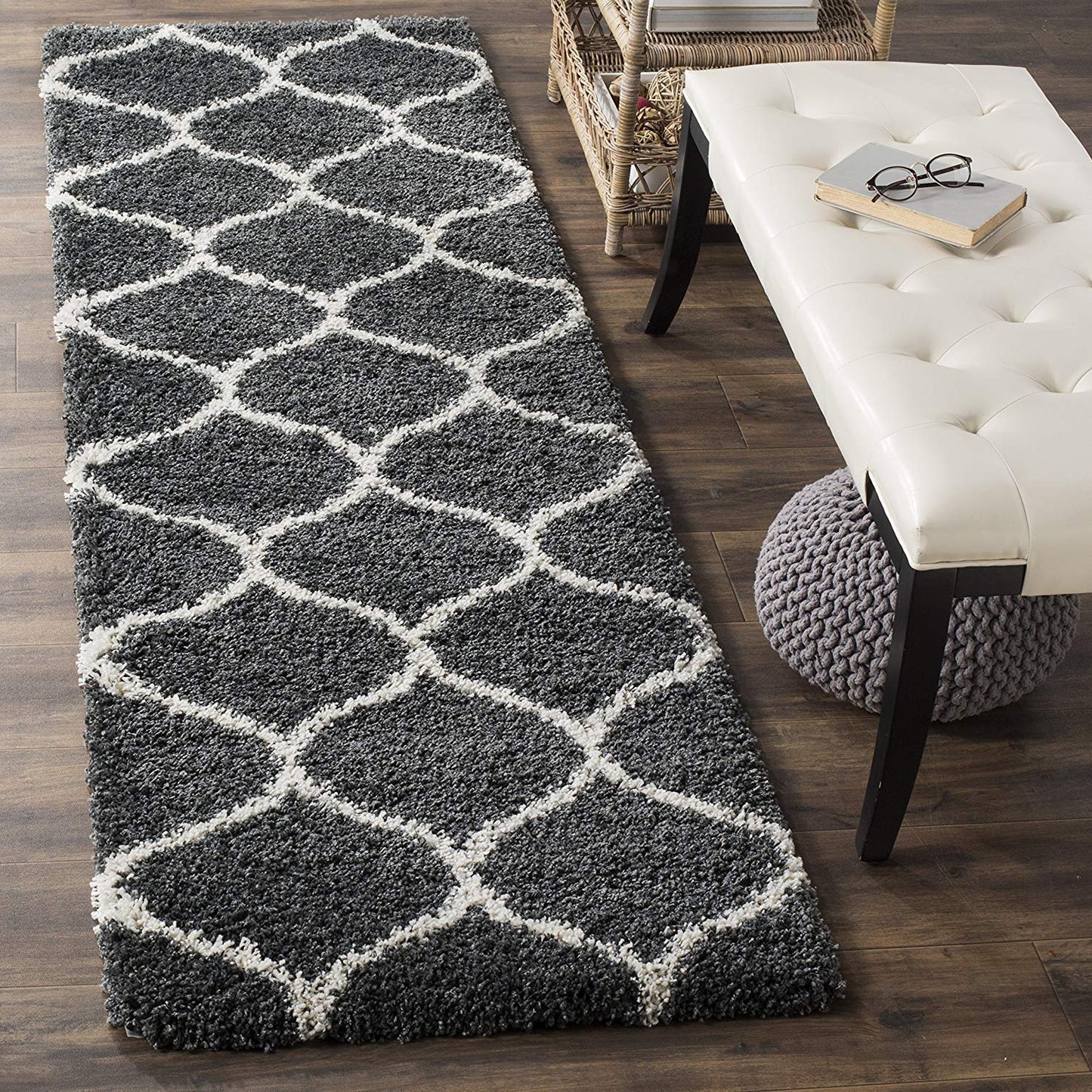 Premium Shaggy Floor Carpet for Living Room, Elegant Bed Side Runner, Modern Rug