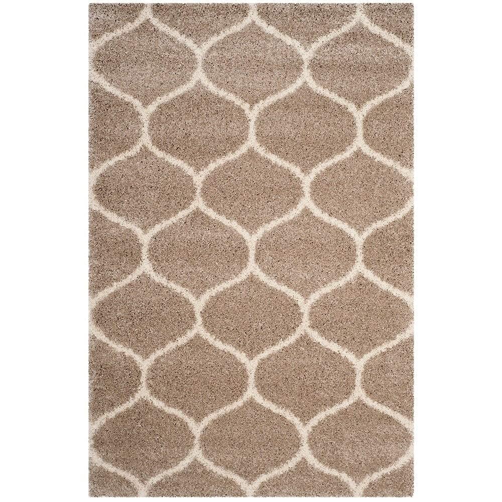 Beige & Ivory - Premium Extra Soft Carpet For Living Room Shaggy Rug