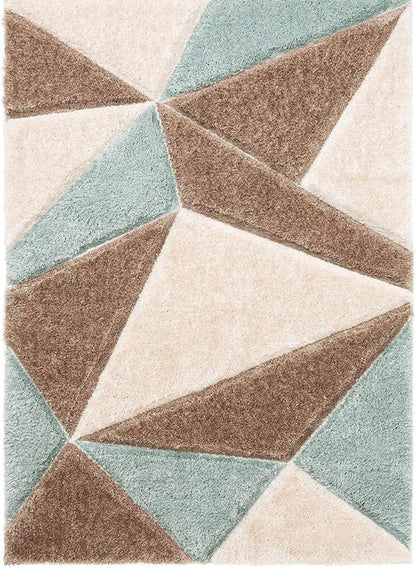 Triangle Beautiful Premium Shaggy Rug/Floor-Mat/Carpet