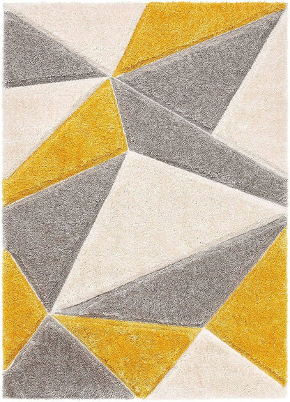 Triangle Beautiful Premium Shaggy Rug/Floor-Mat/Carpet