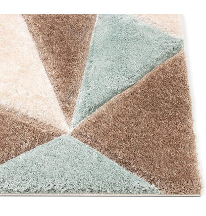 Triangle Beautiful Premium Shaggy Rug/Floor-Mat/Carpet