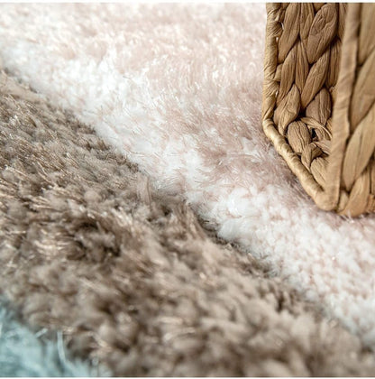 Triangle Beautiful Premium Shaggy Rug/Floor-Mat/Carpet