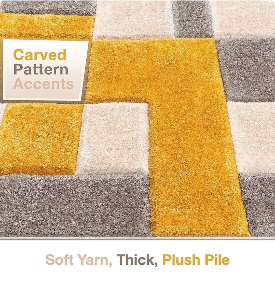 3D Box Beautiful Premium Shaggy Rug/Floor - Mat/Carpet - FYROSTIC CARPET