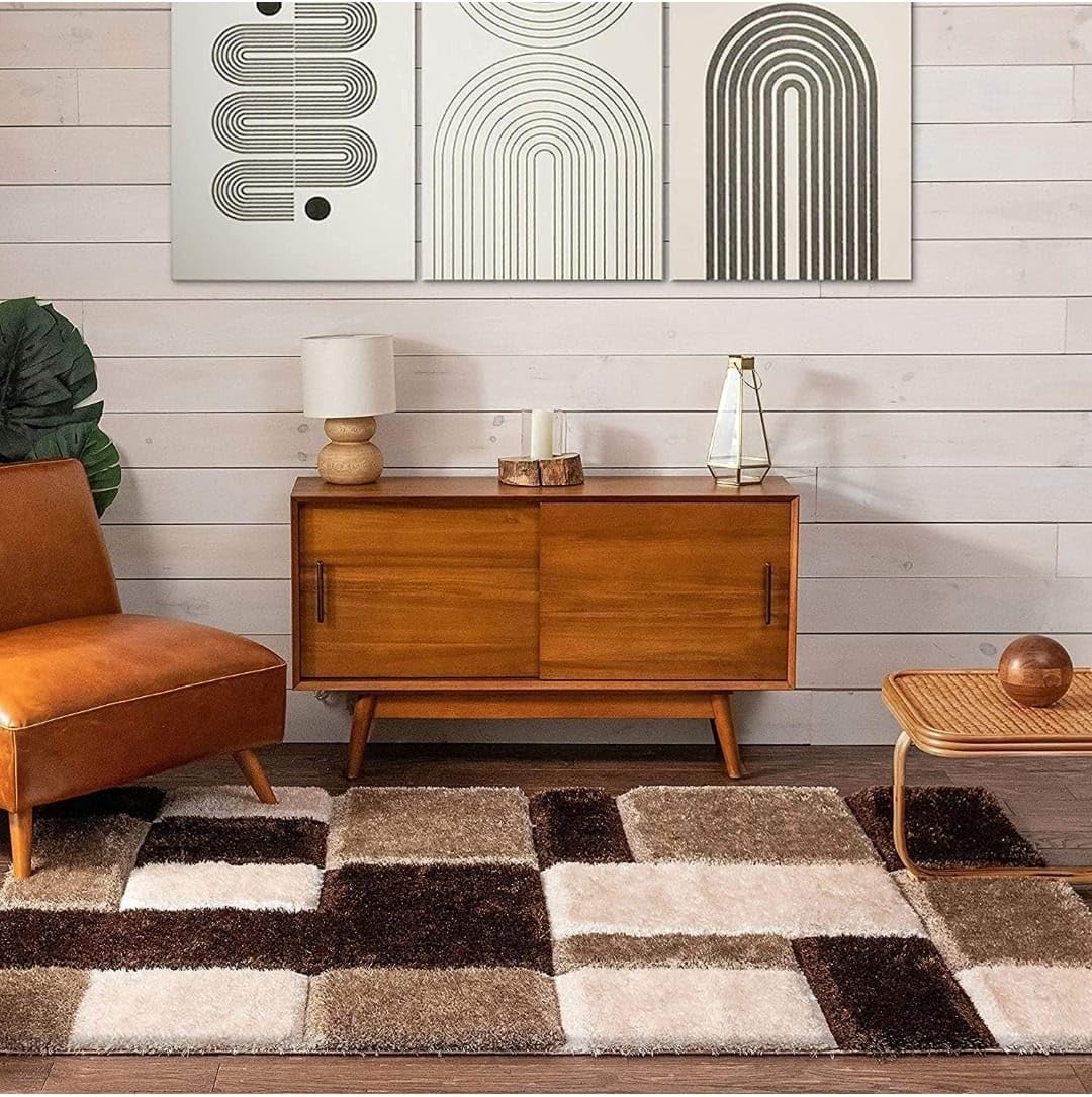 3D Box Beautiful Premium Shaggy Rug/Floor - Mat/Carpet - FYROSTIC CARPET
