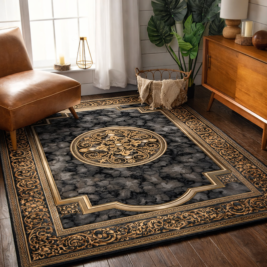 Royal Persian Carpet – Marble Texture Edition
