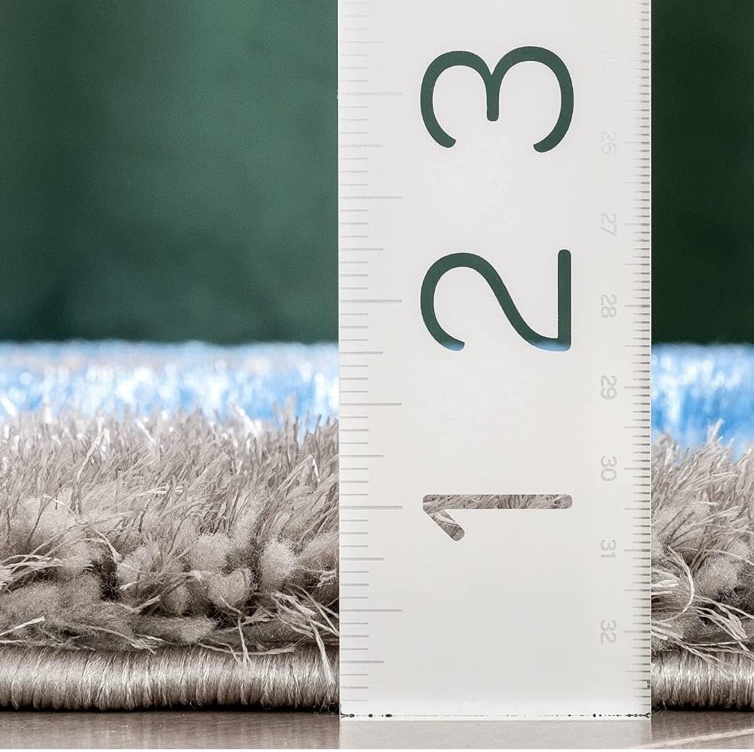 Aqua Multi Stylish Premium Modern Shaggy Carpet - FYROSTIC CARPET
