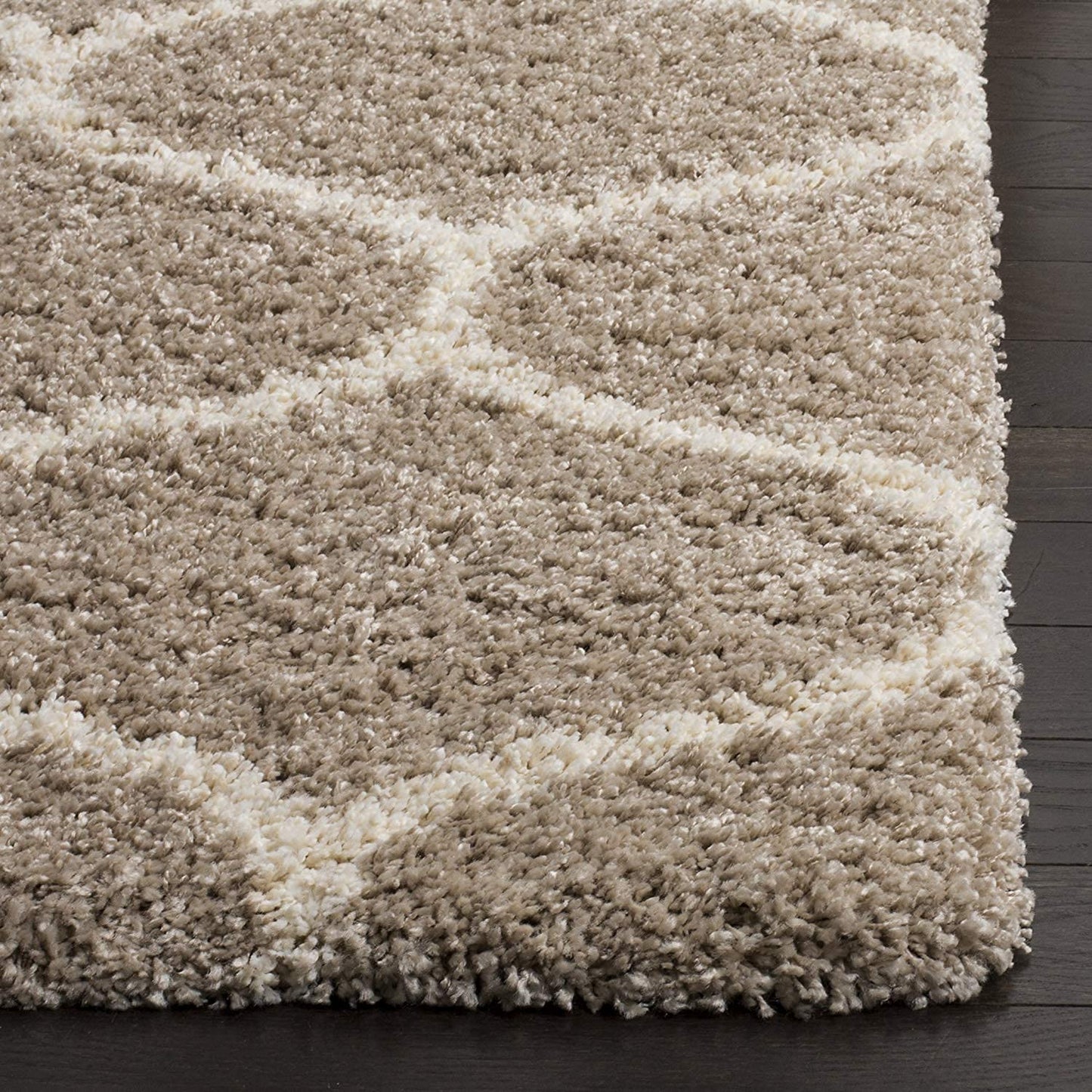 Beige & Ivory - Premium Extra Soft Carpet For Living Room Shaggy Rug - FYROSTIC CARPET