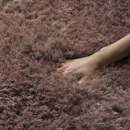 Brown Ultra Premium Shaggy Carpet for Living Room - FYROSTIC CARPET