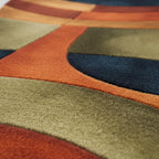 Modern Abstract Hand-Tufted Wool Rug | Scandinavian Area Carpet