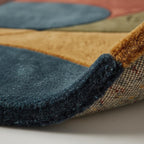 Retro Geometric Hand Tufted Area Rug – Modern Carpet
