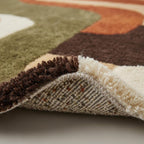 Modern Geometric Hand-Tufted Wool Rug | Scandinavian Area Carpet