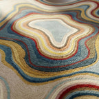 Topographic Abstract Hand-Tufted Wool Rug | Organic Irregular Area Carpet