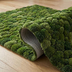 Hand Tufted Moss Ball Rug, Green Abstract Forest Floor Area Rugs