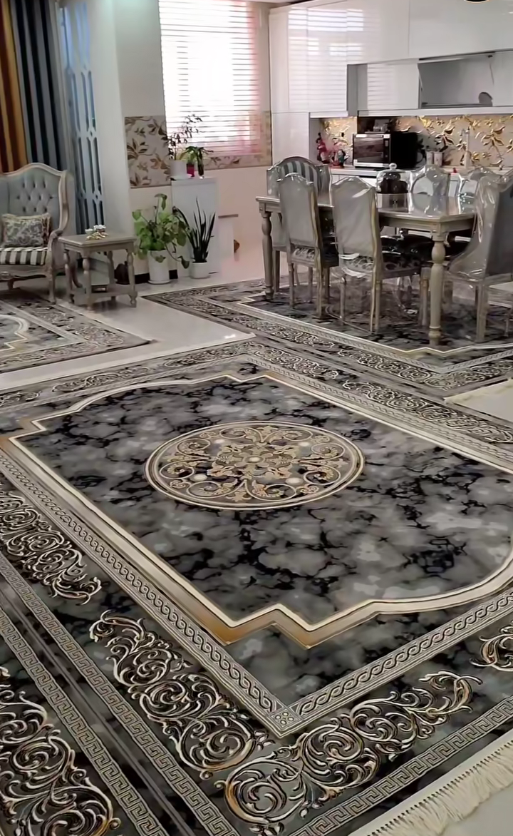 Royal Persian Carpet – Marble Texture Edition