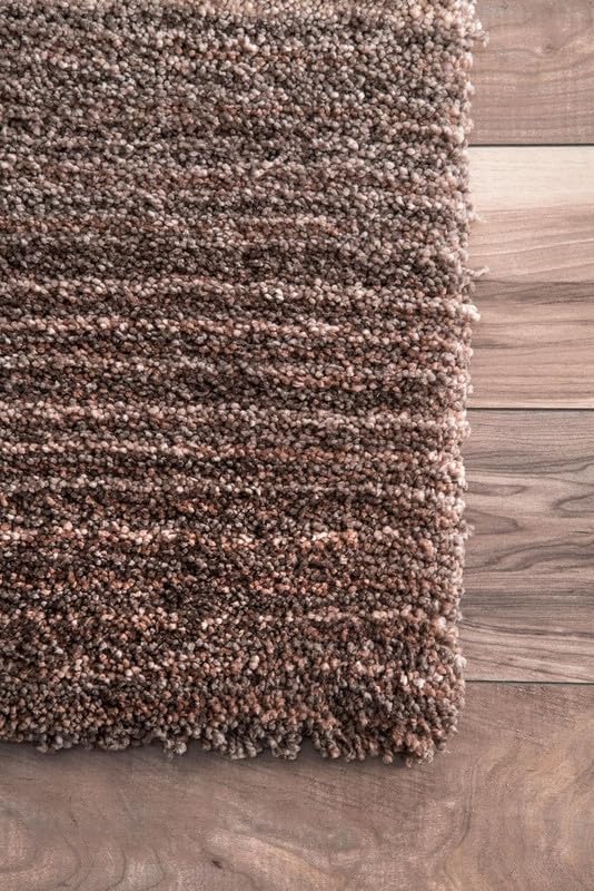 Smoke & Navy Blue Elegant Multi - Tone Shaggy Carpet - FYROSTIC CARPET