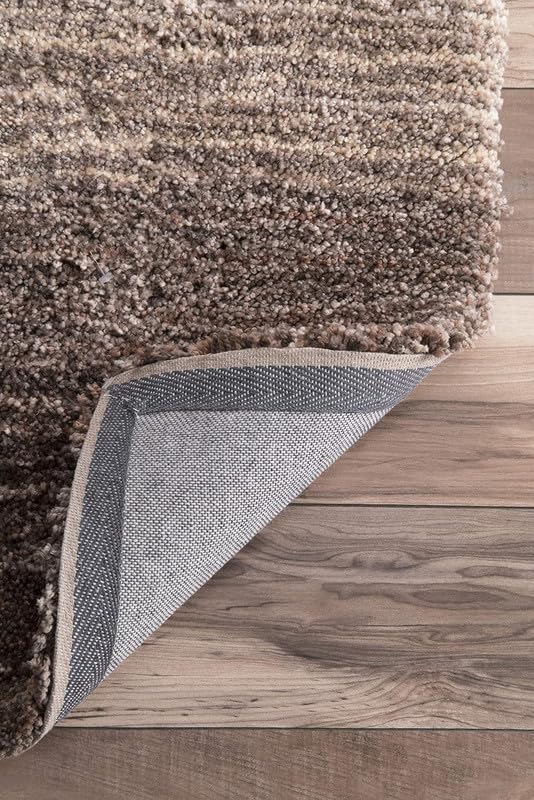 Smoke & Navy Blue Elegant Multi - Tone Shaggy Carpet - FYROSTIC CARPET