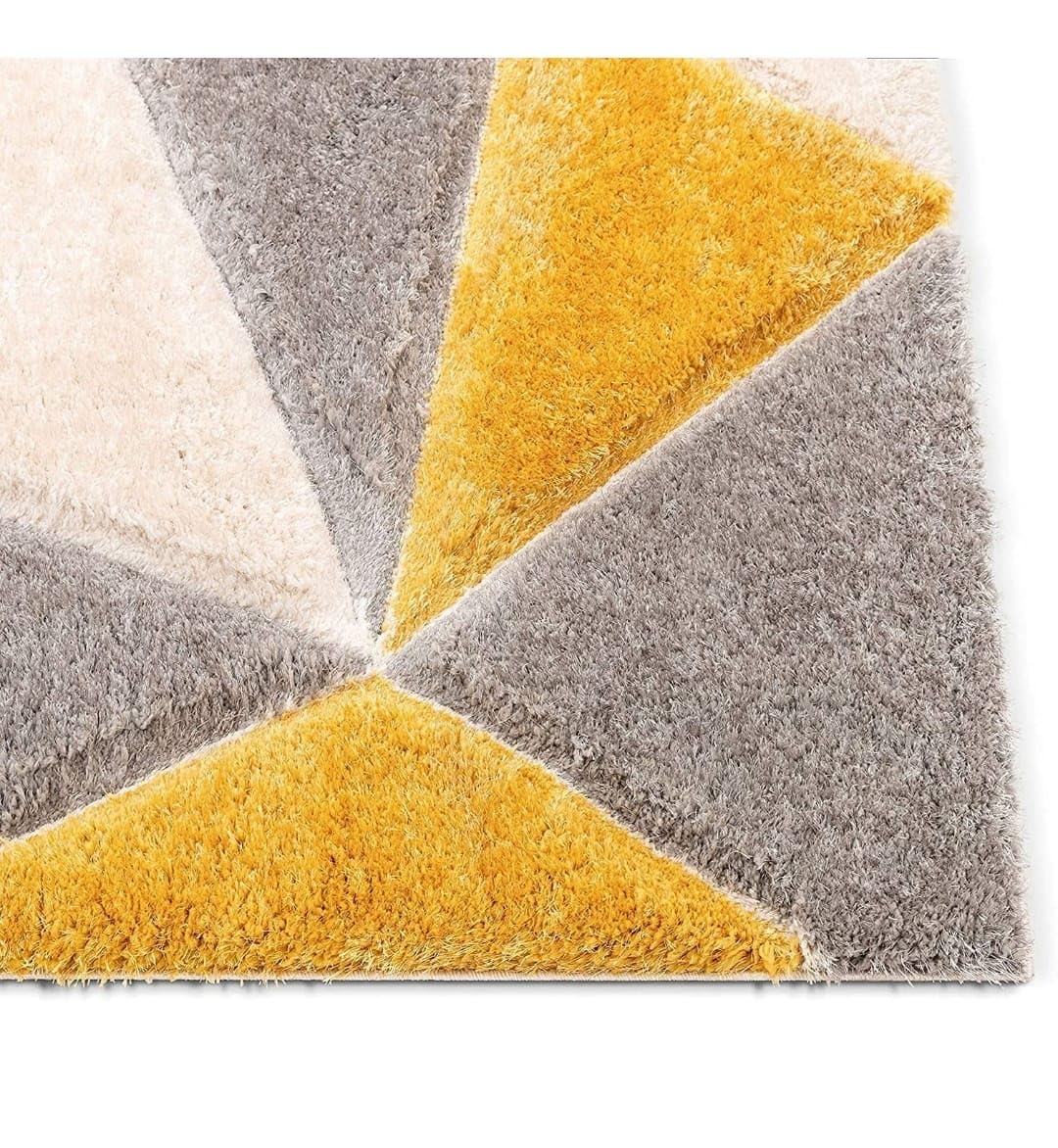 Triangle Beautiful Premium Shaggy Rug/Floor - Mat/Carpet - FYROSTIC CARPET