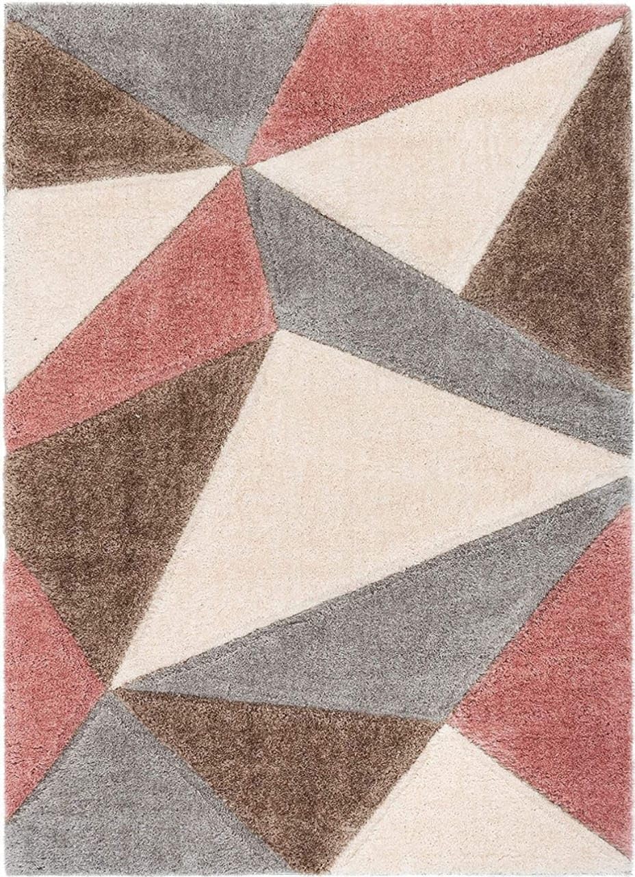 Triangle Beautiful Premium Shaggy Rug/Floor - Mat/Carpet - FYROSTIC CARPET